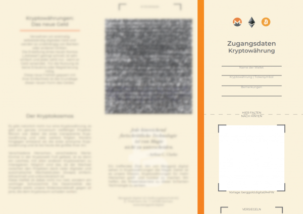 10 Papierwallets für Seeds mit gratis Sicherheitssiegel – Bild 2